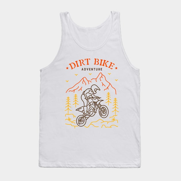 Dirt Bike 5 Tank Top by VEKTORKITA